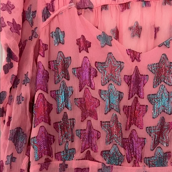 LoveShackFancy Pink and Purple Star Dress - Picture 3 of 9